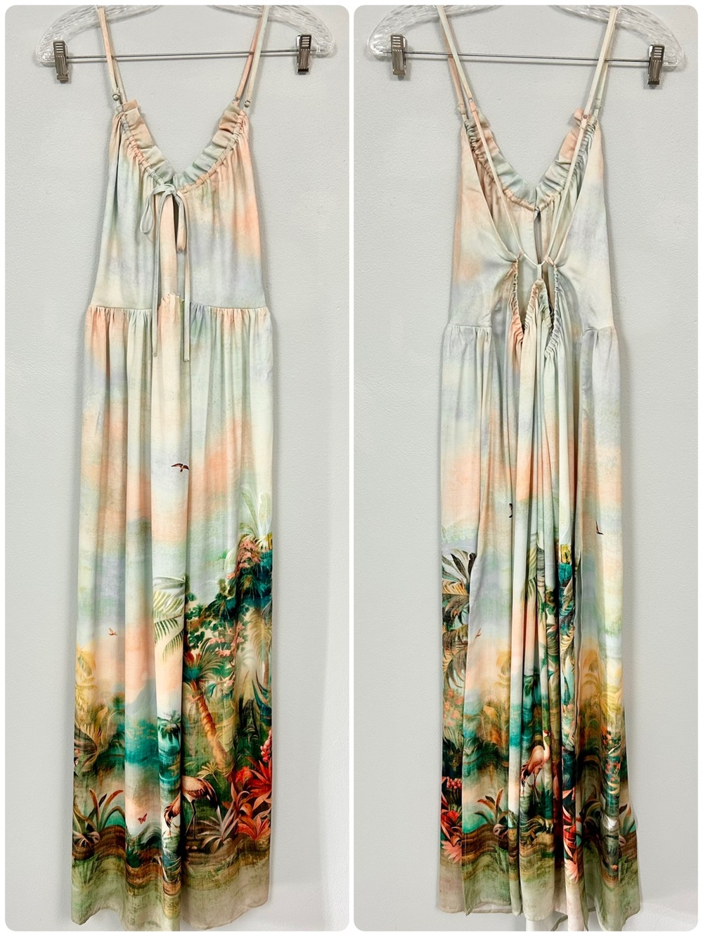 NWT! CELANDINE 🏞️ Scenic Maxi Dress - Resort - Size L - Picture 3 of 5